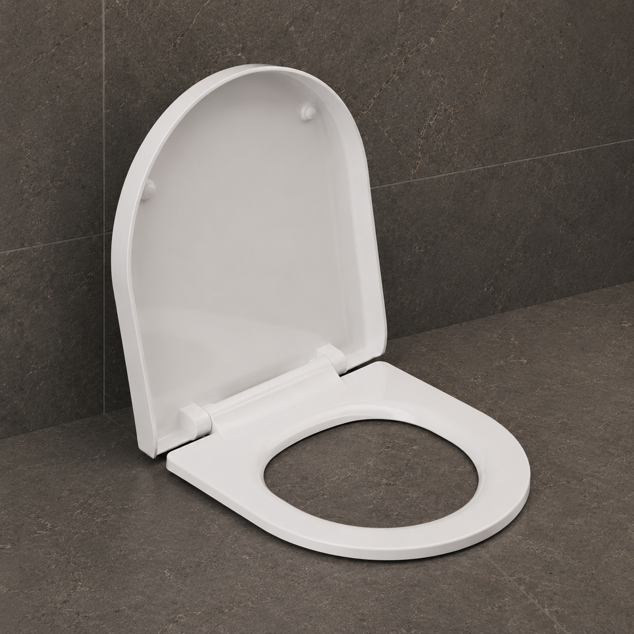 Treos Abattant WC court - convient pour 48 cm - Série 810 - amovible avec mécanisme soft-close