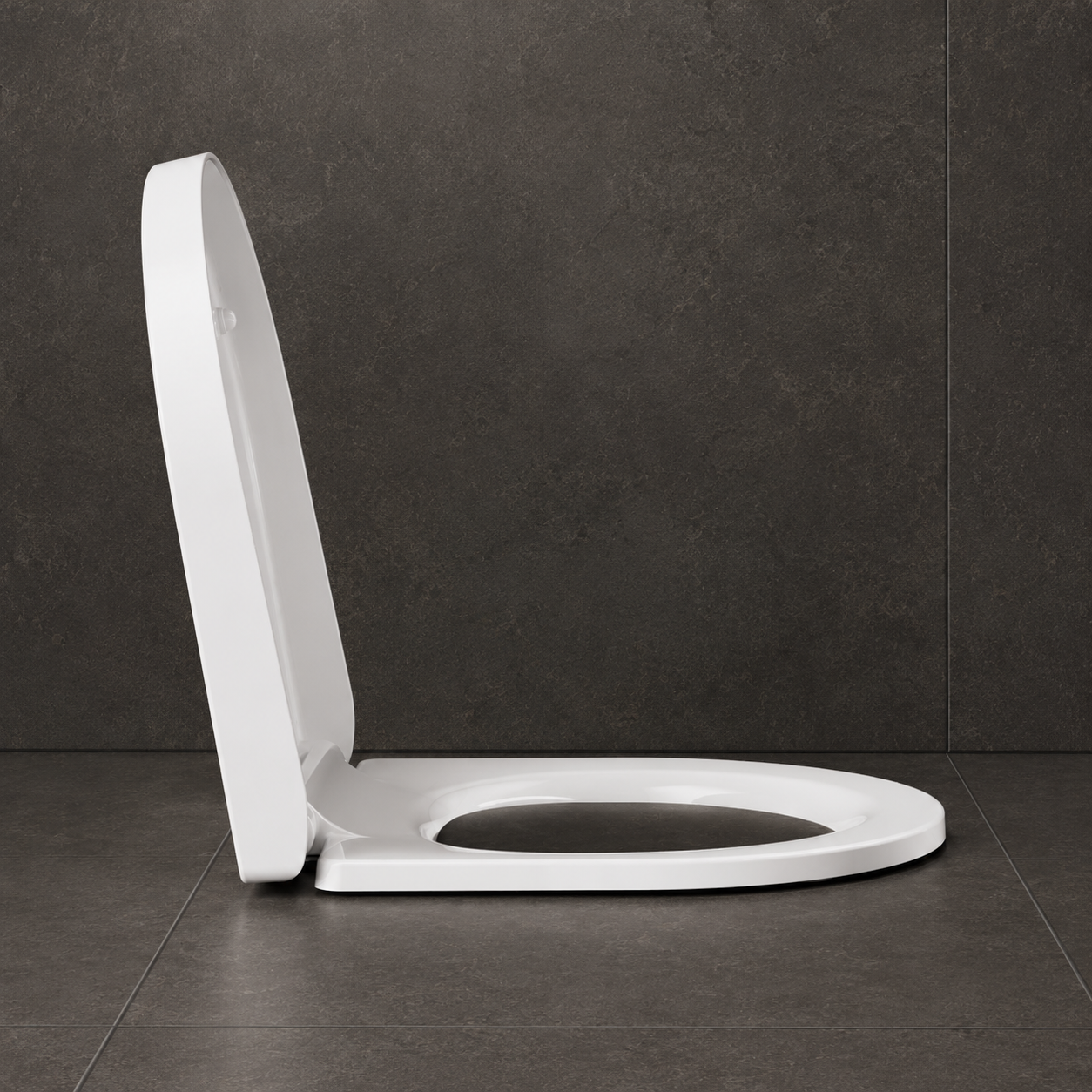 Kurzer WC-Sitz passend für 48 cm Wand-WC 810.03.2002 – abnehmbar mit Absenkautomatik – weiß – Treos