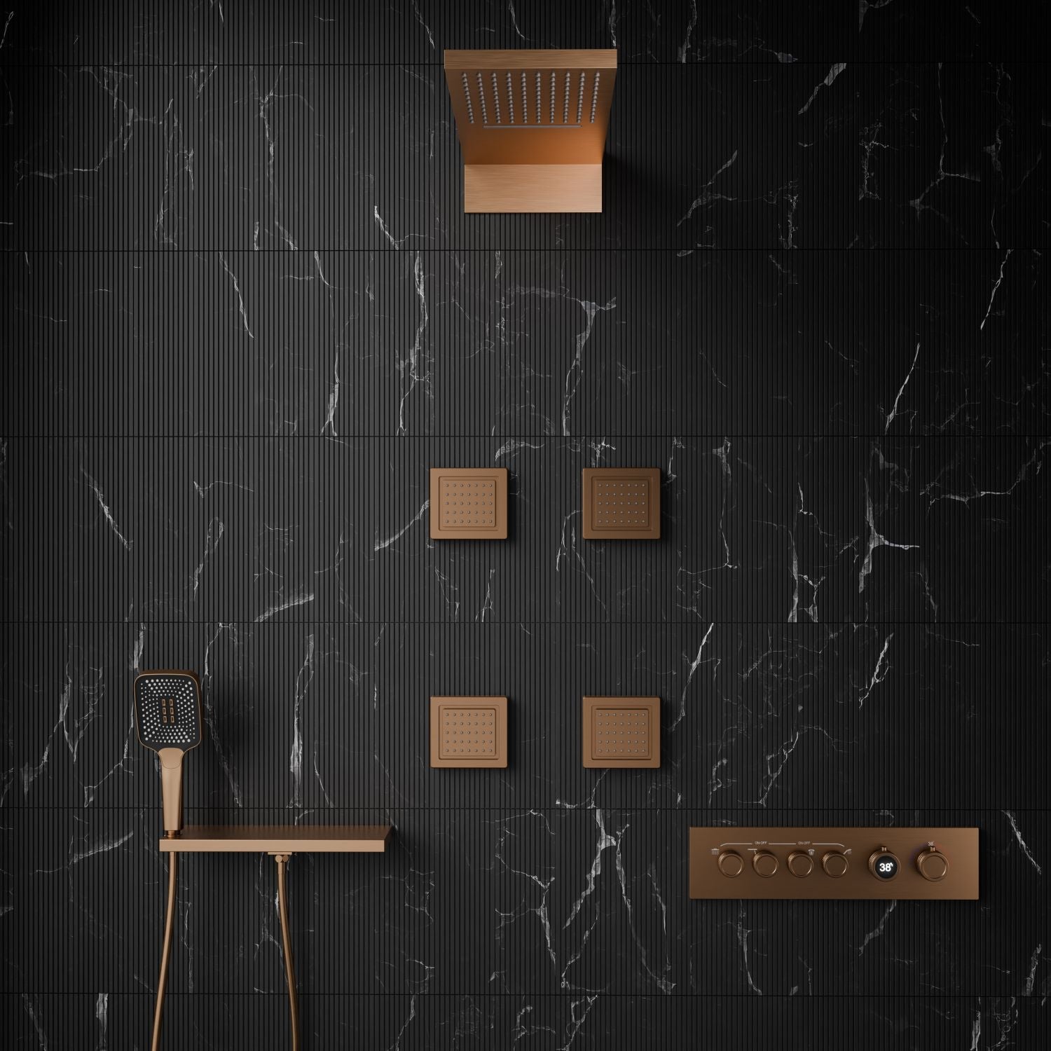 Remer rub. Wall-Single Lever Basin Mixer - Series Chrono