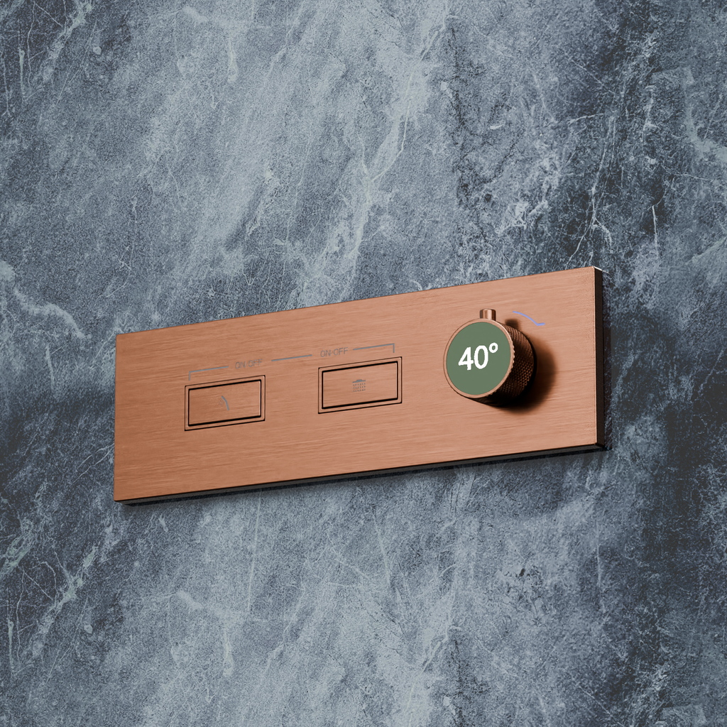 Bewater shower fitting with integrated water turbine, no power connection required