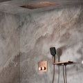 Bewater Duschset,  Komplettset mit Wandarmatur, Handbrause, Regenbrause inkl. Schwallbrause