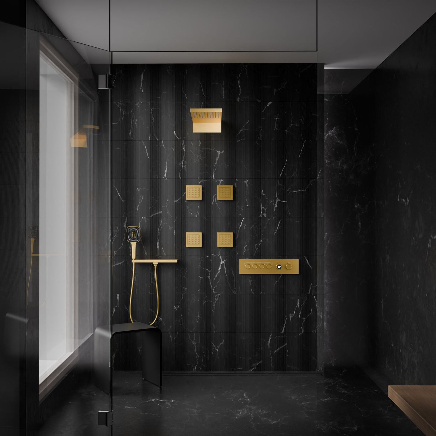 Bewater Kopfbrause mit Schwallfunktion