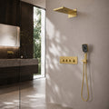 Bewater shower set, complete set with hand shower, Rain Shower including waterfall shower and concealed mixer