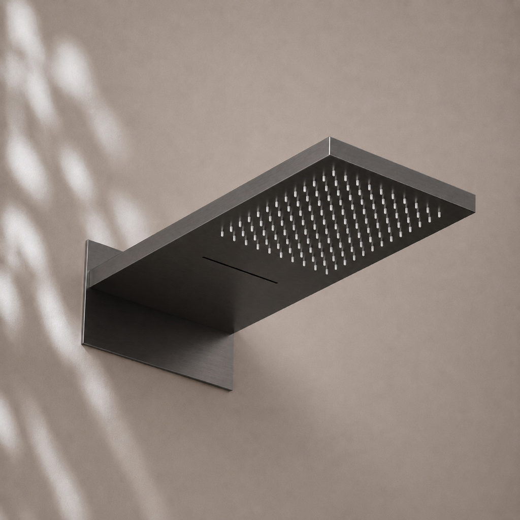 Ensemble de douche Bewater, ensemble complet avec douchette à main, Douche de tête comprenant douche cascade et mitigeur encastré