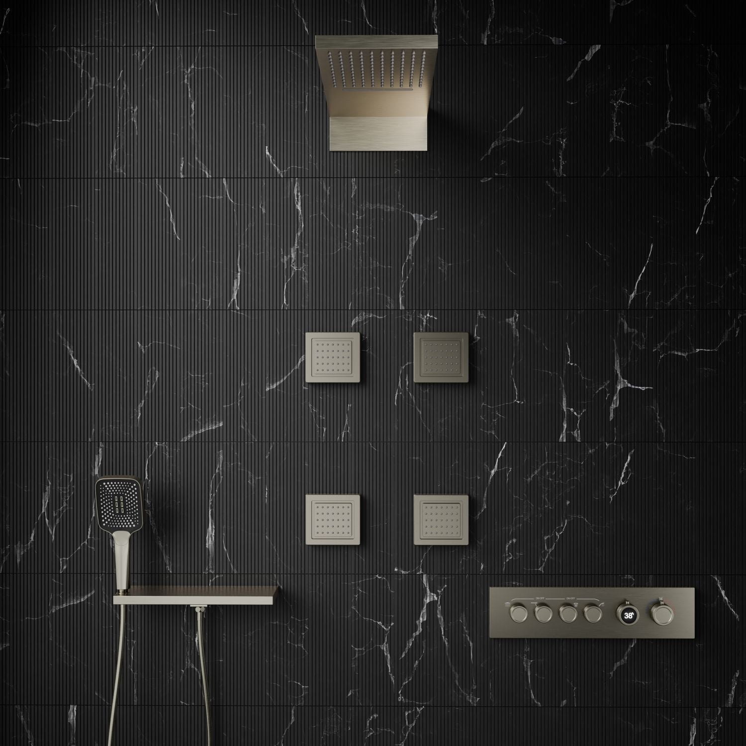 Remer rub. Wall-Single Lever Basin Mixer - Series Chrono