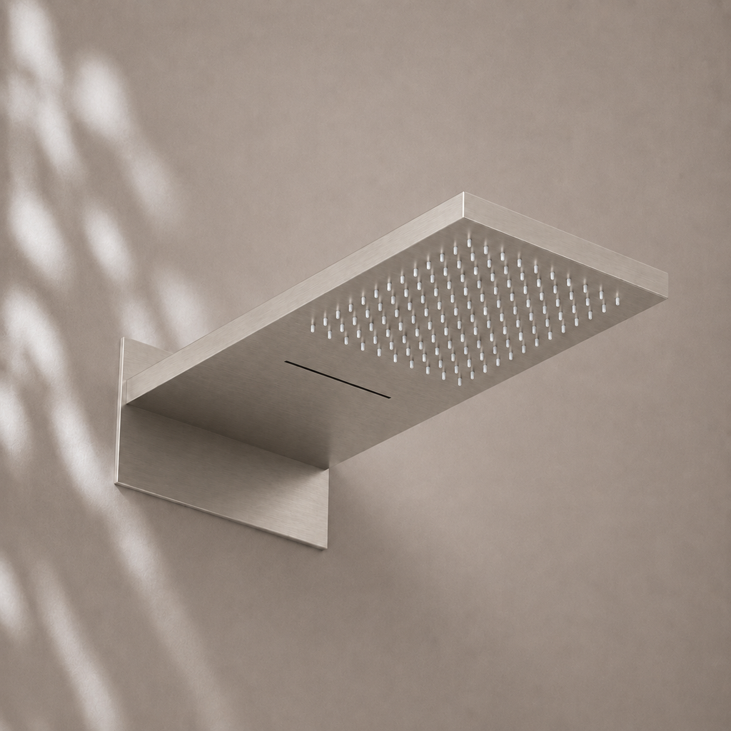 Ensemble de douche Bewater, ensemble complet avec douchette à main, Douche de tête comprenant douche cascade et mitigeur encastré
