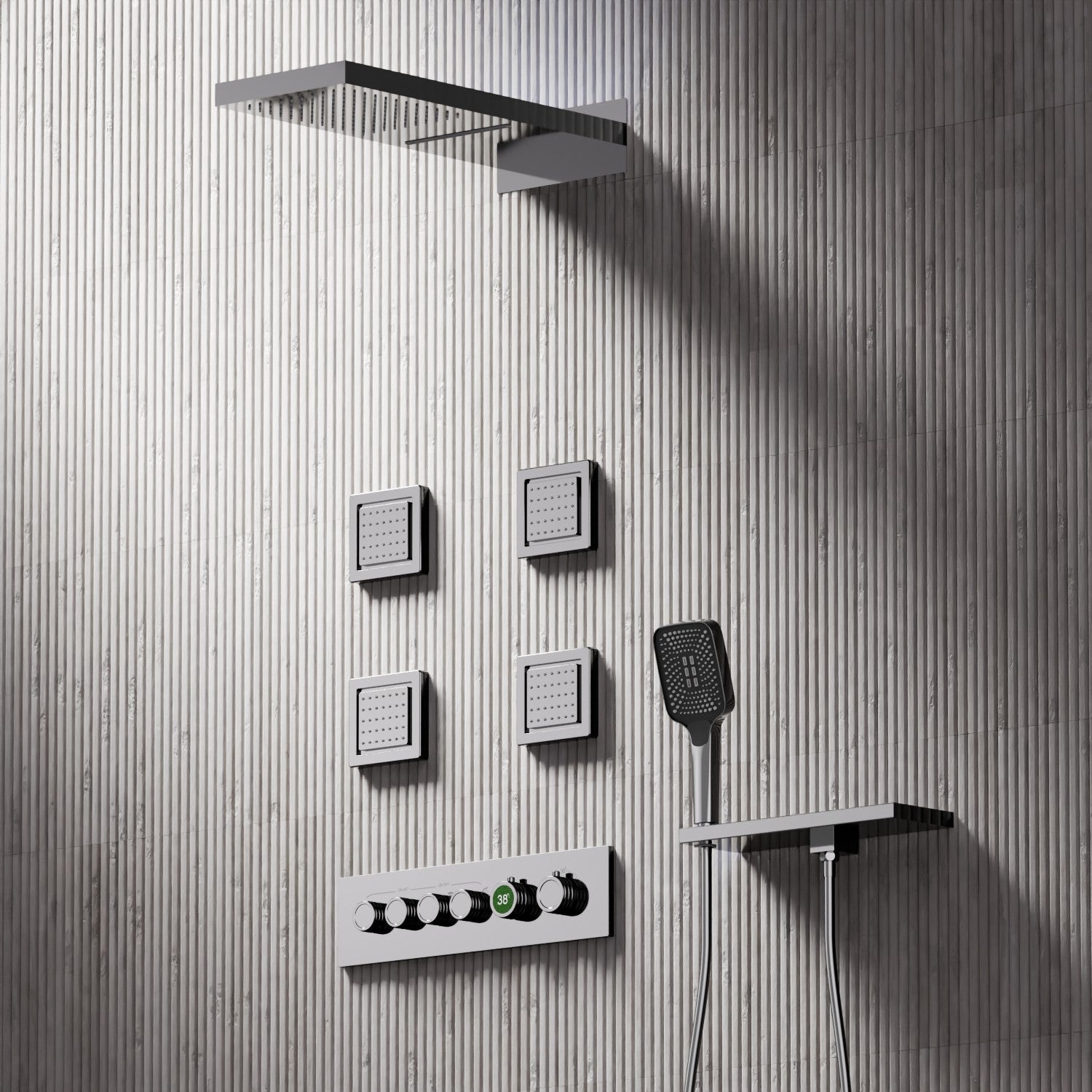 Remer rub. Wall-Single Lever Basin Mixer - Series Chrono