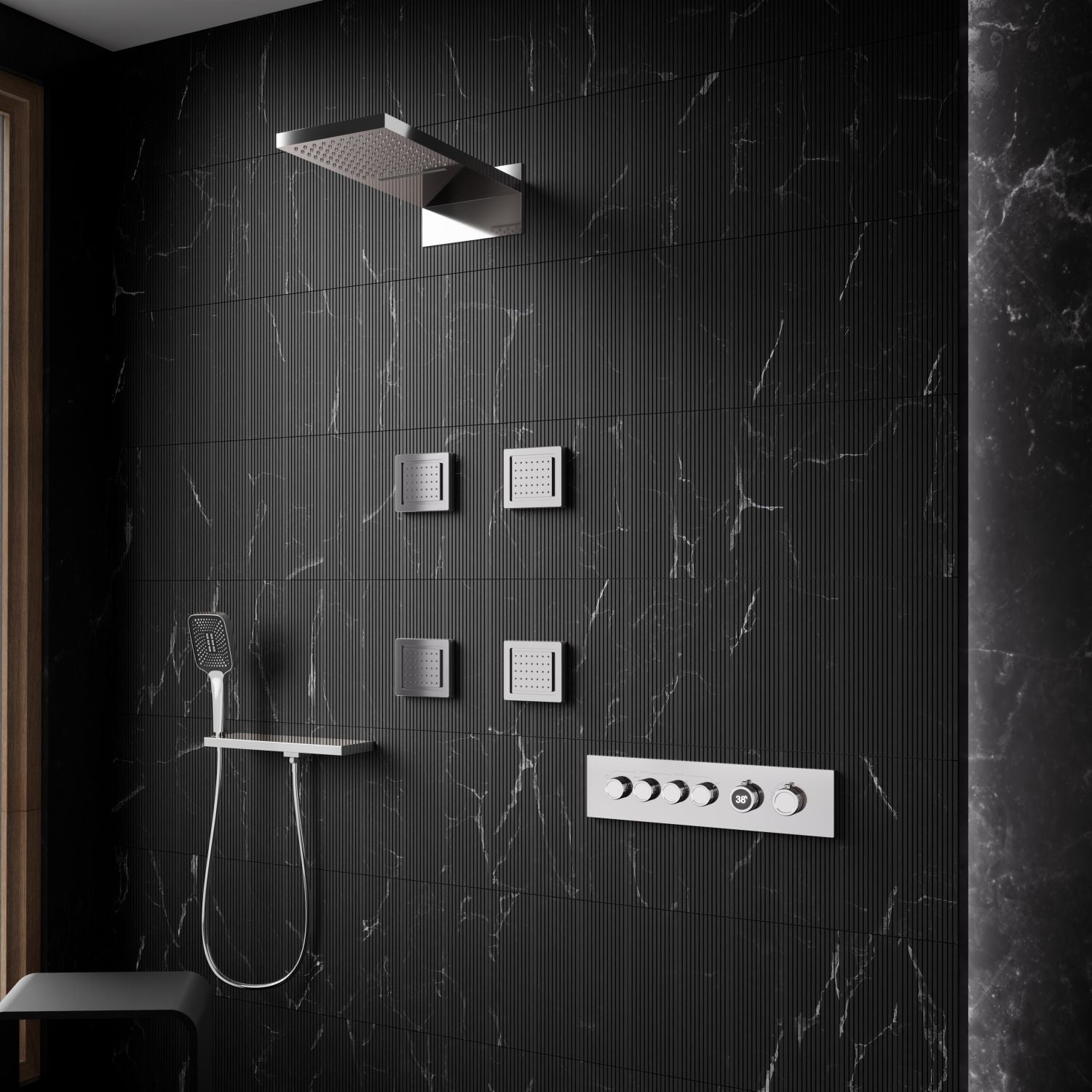 Remer rub. Wall-Single Lever Basin Mixer - Series Chrono