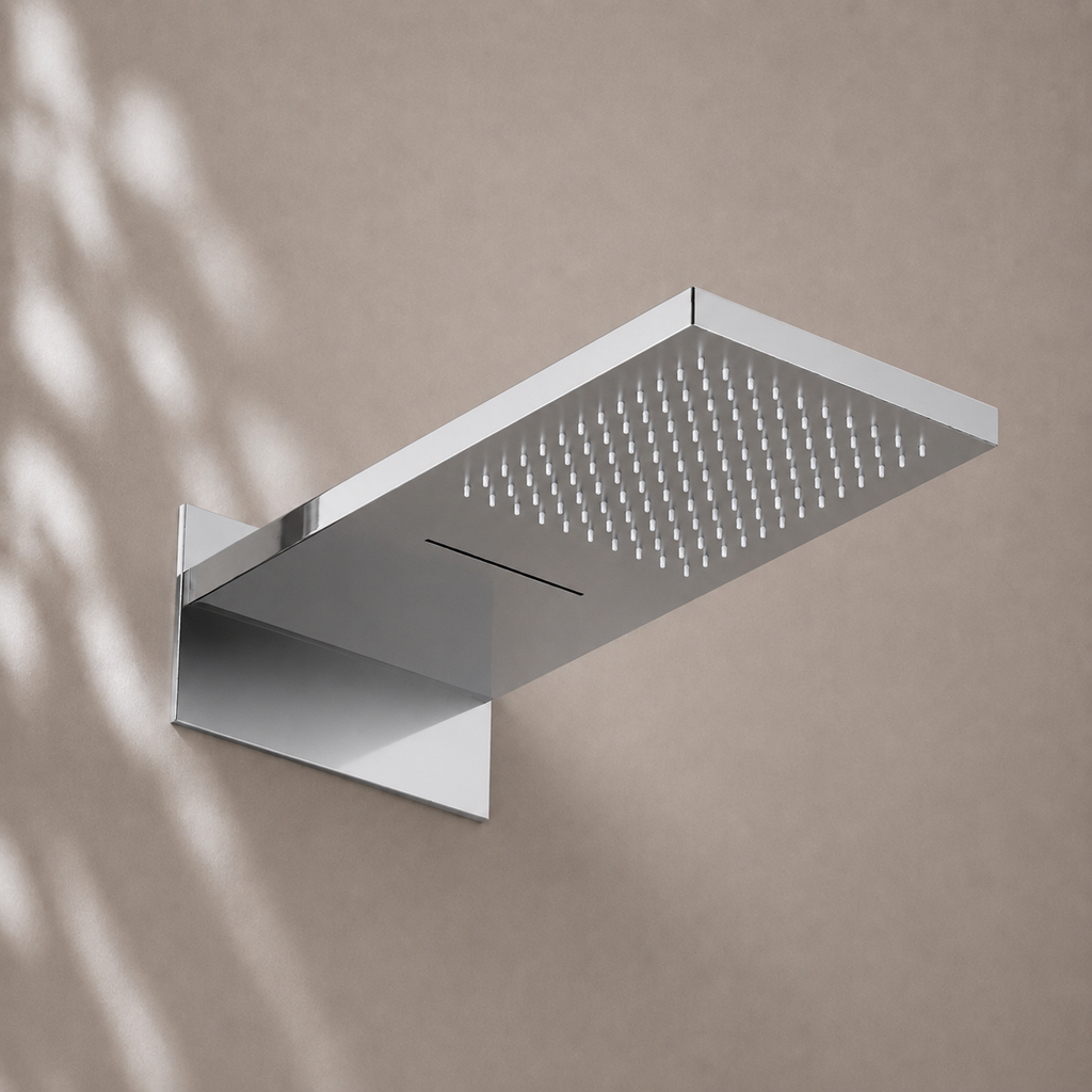 Ensemble de douche Bewater, ensemble complet avec douchette à main, Douche de tête comprenant douche cascade et mitigeur encastré