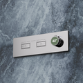 Bewater shower fitting with integrated water turbine, no power connection required