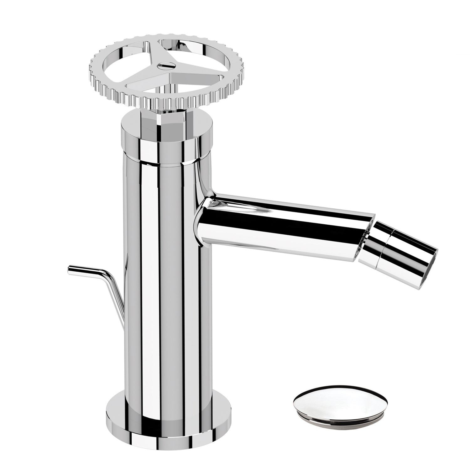 Remer wrijven. Bidet -batterij - Chrono -serie - met afvoerset