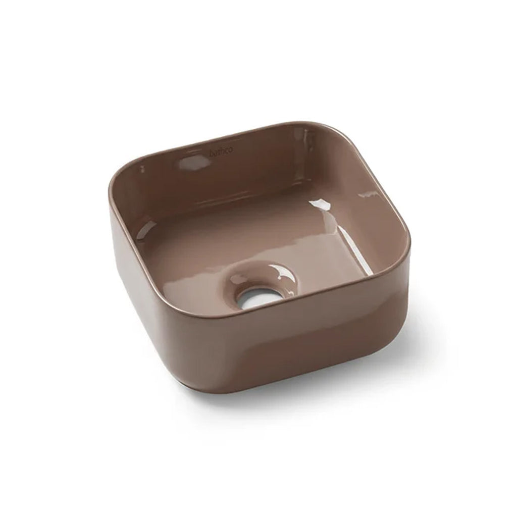 bathco  -CUBE 25 countertop washbasin made of porcelain