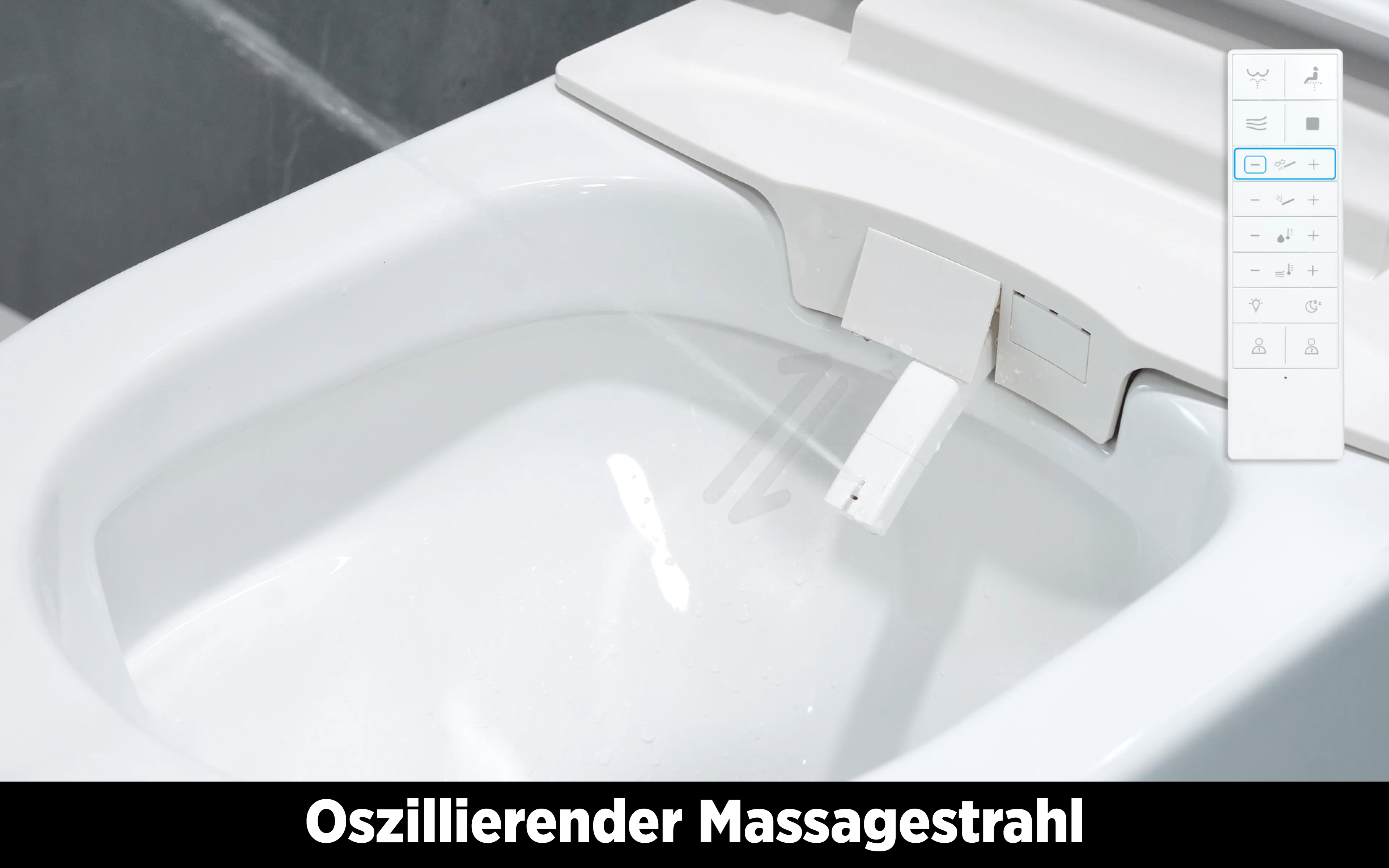 Dusch-WC inkl. WC-Sitz - Treos Serie 810 - Komplettset - weiss