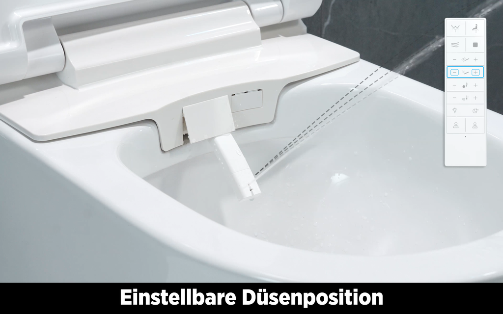 Dusch-WC inkl. WC-Sitz - Treos Serie 810 - Komplettset - weiss