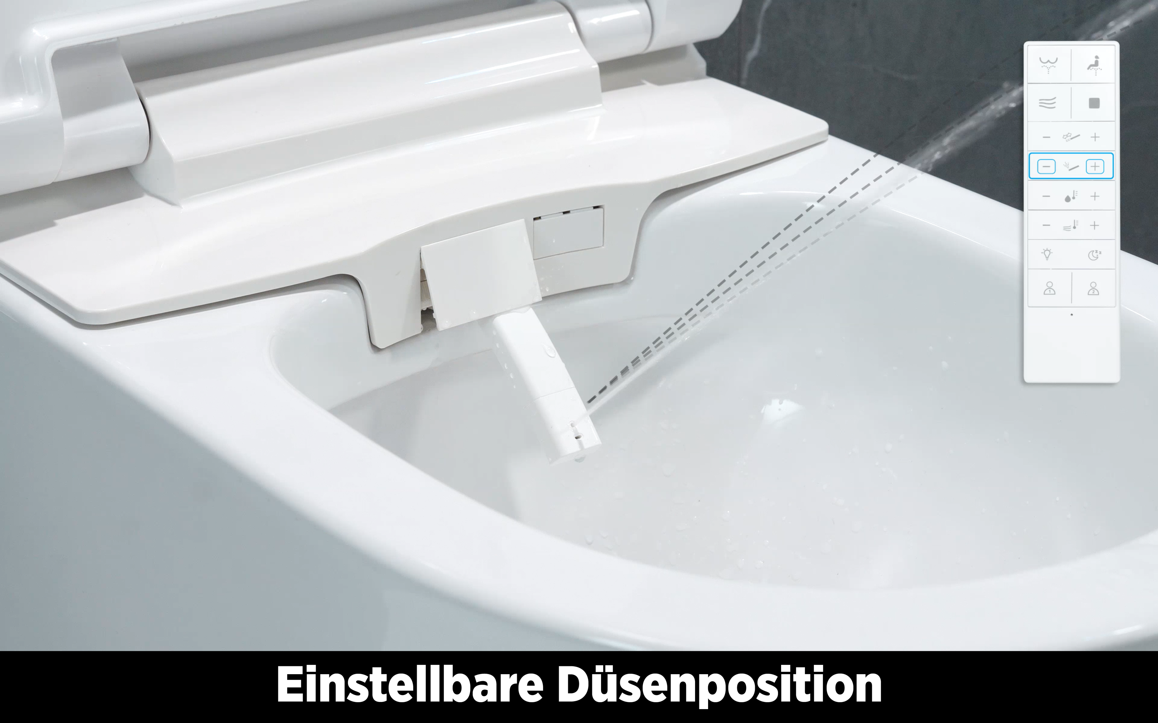 Dusch-WC inkl. WC-Sitz - Treos Serie 810 - Komplettset - weiss