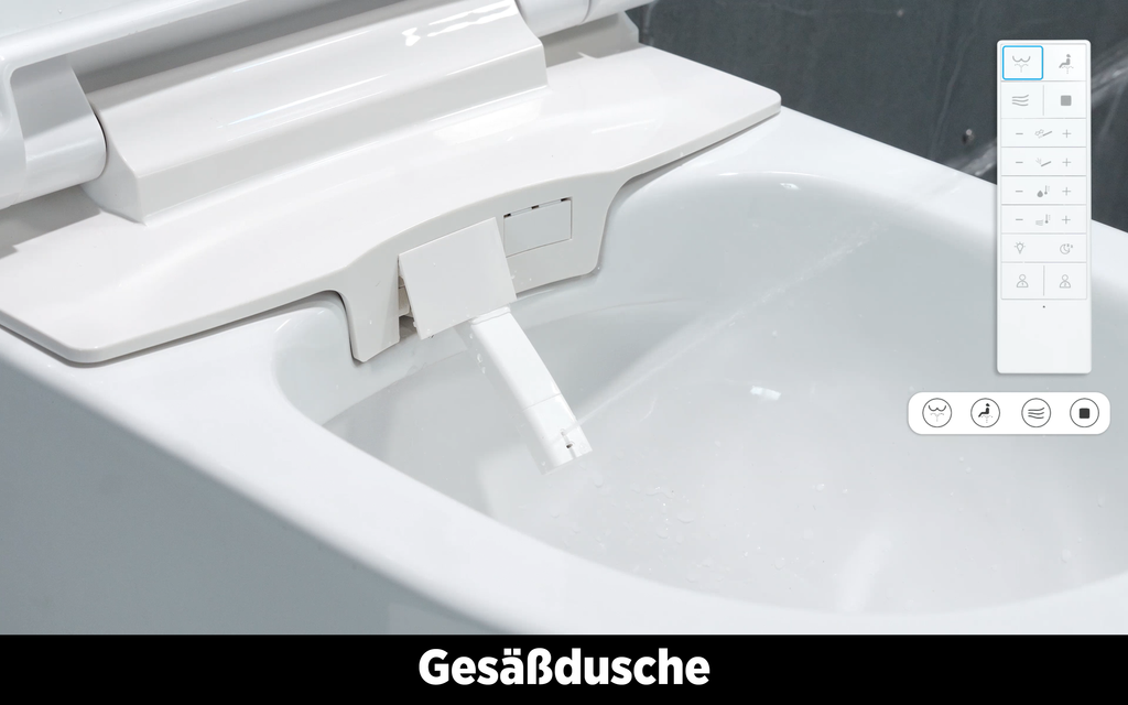 Dusch-WC inkl. WC-Sitz - Treos Serie 810 - Komplettset - weiss
