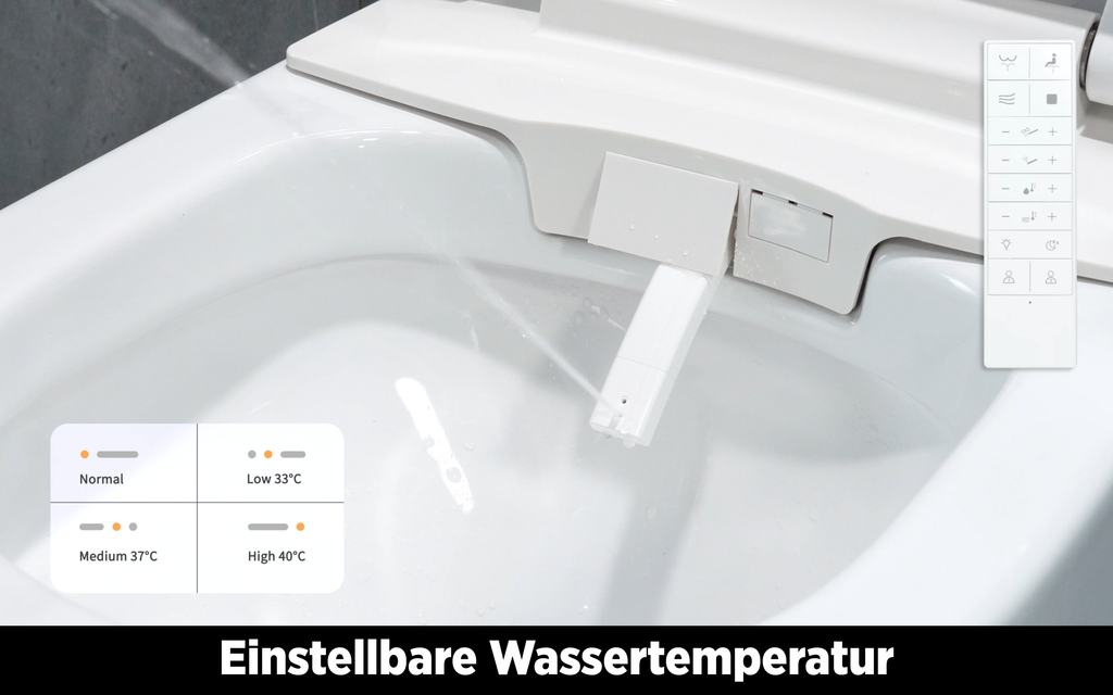 Dusch-WC inkl. WC-Sitz - Treos Serie 810 - Komplettset - weiss