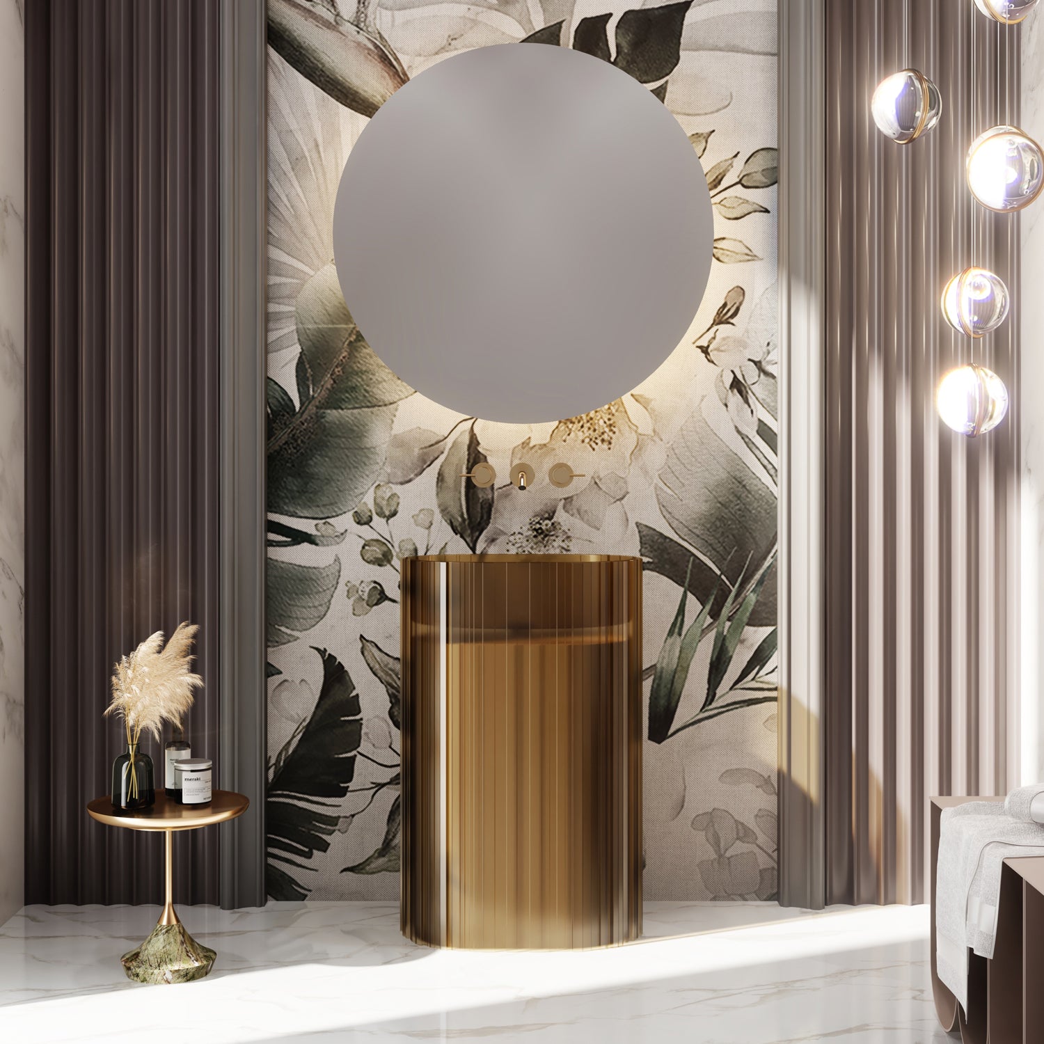 REMER RUB. Mur-Mitigeur de lavabo - Série Chrono