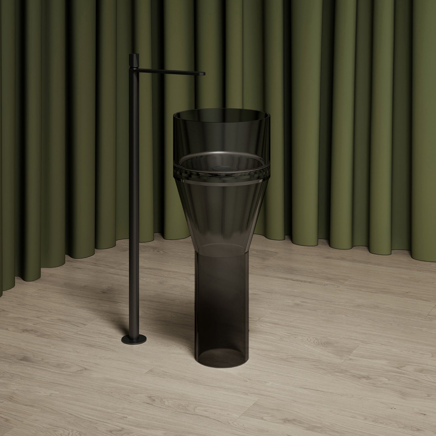 Bewater Standwaschtisch aus Polyresin, ohne Überlauf