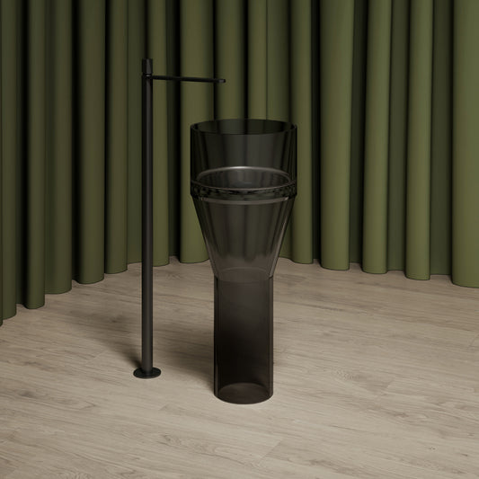 1Bewater Standwaschtisch aus Polyresin, ohne Überlauf