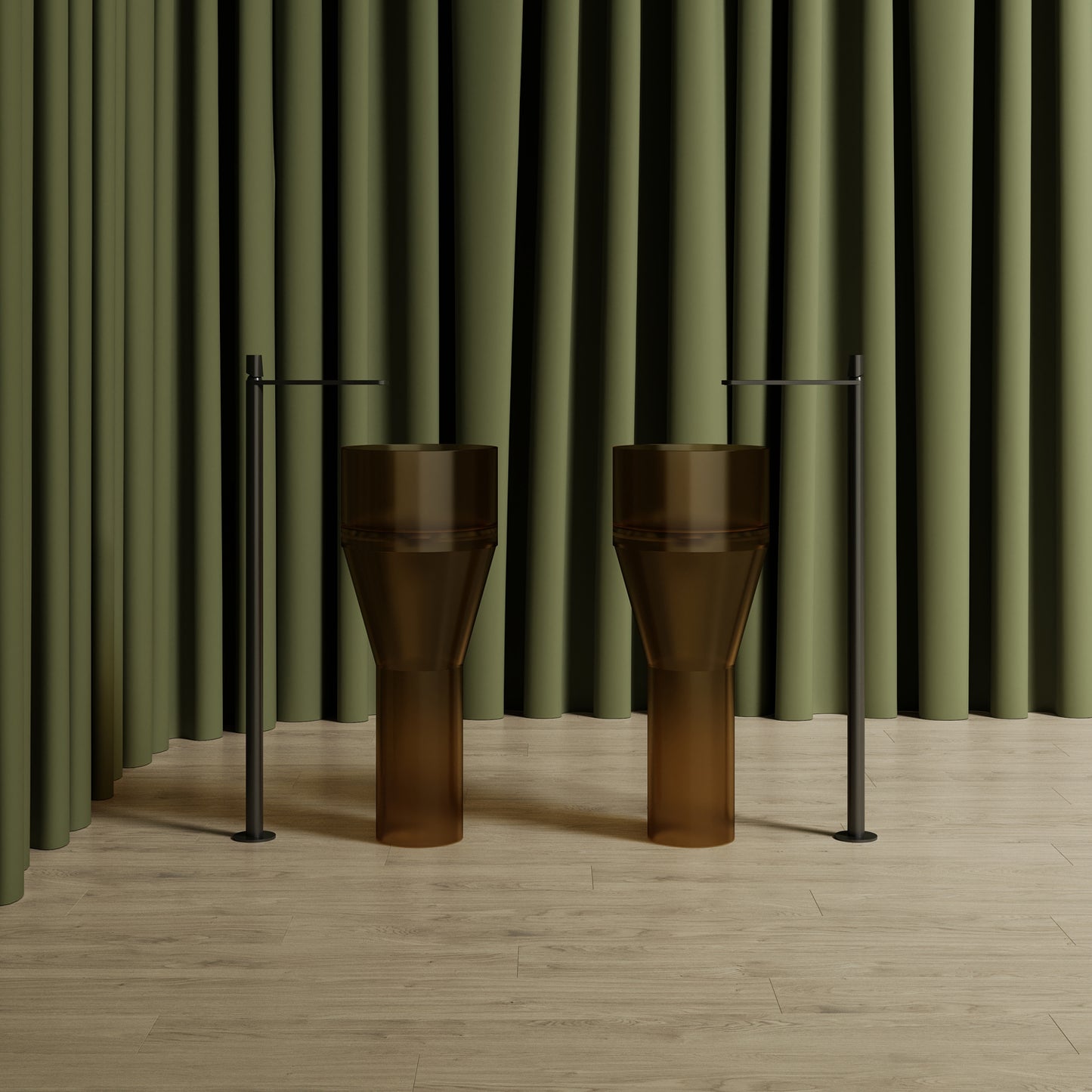 Bewater Standwaschtisch aus Polyresin, ohne Überlauf