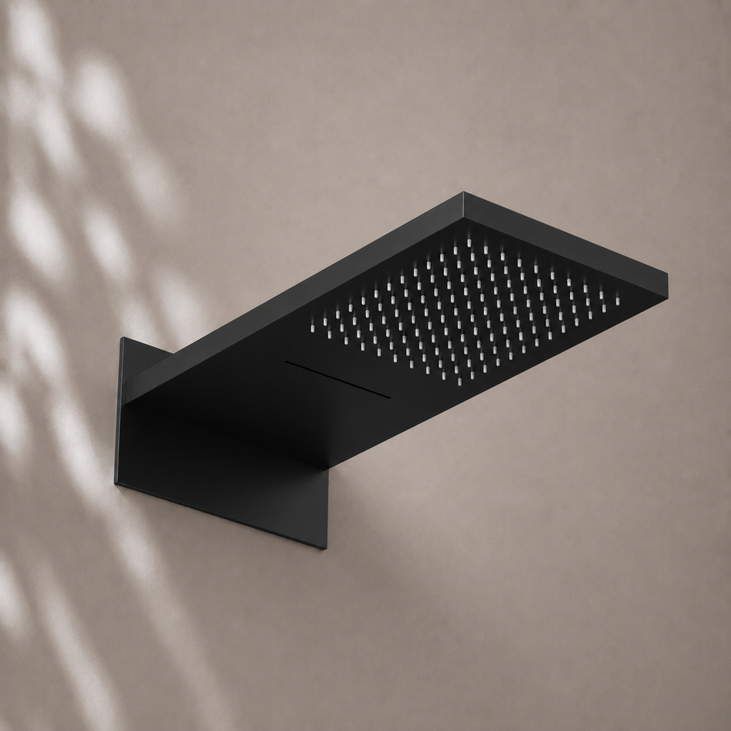 Ensemble de douche Bewater, ensemble complet avec douchette à main, Douche de tête comprenant douche cascade et mitigeur encastré