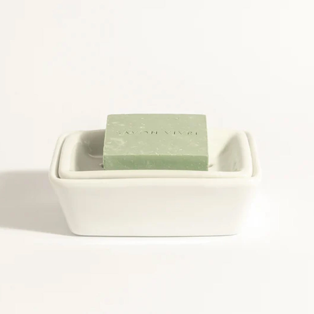 SAVON VIVRE - LA PIERRE - der Stein | Seifenablage aus feinstem Porzellan