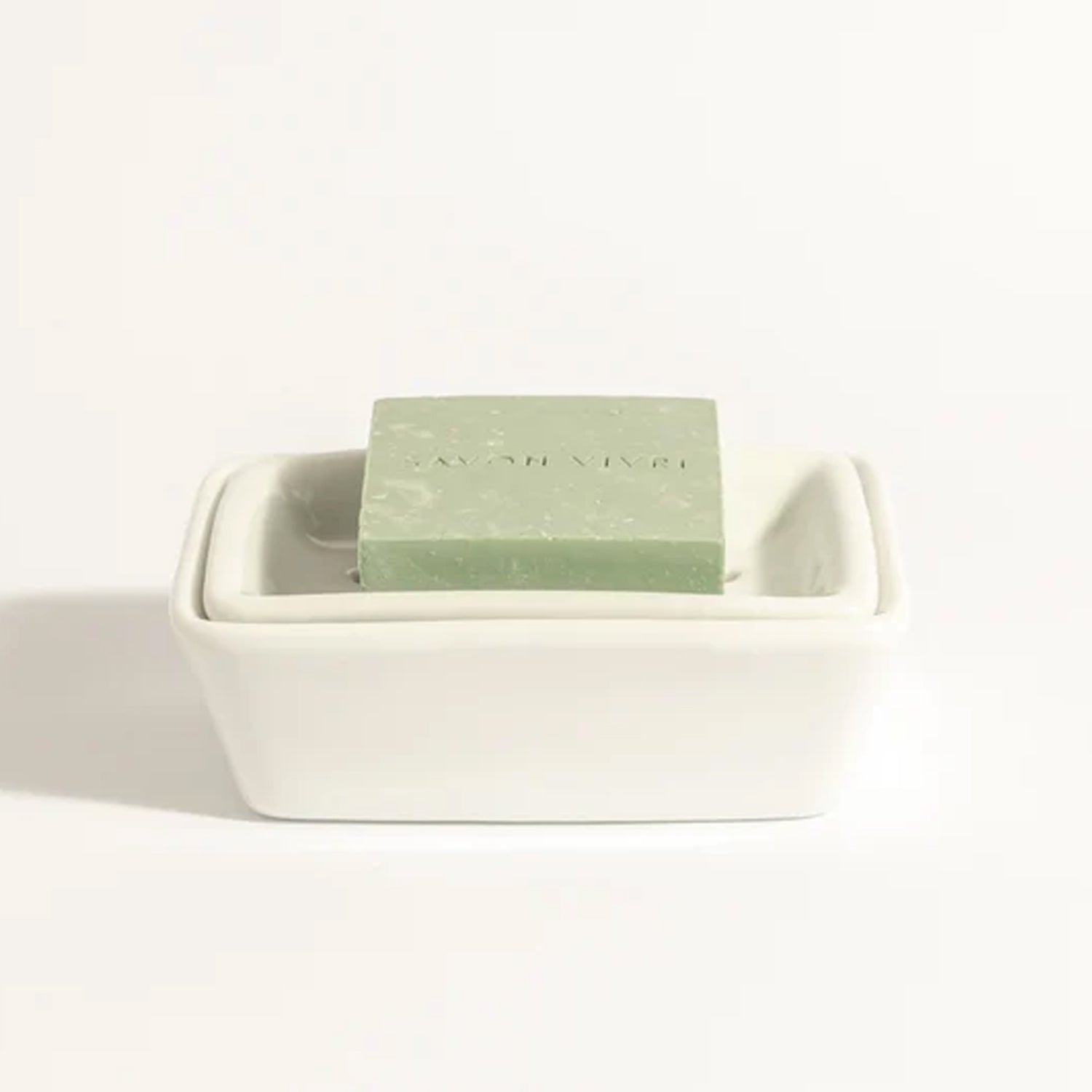 SAVON VIVRE - LA PIERRE - der Stein | Seifenablage aus feinstem Porzellan