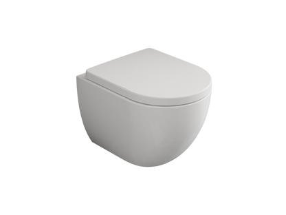 Treos Set - Wand-Tiefspül-WC inkl. WC-Sitz - 48cm - Serie 810 - spülrandlos