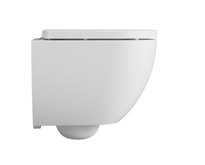 Treos Set - Wand-Tiefspül-WC inkl. WC-Sitz - 48cm - Serie 810 - spülrandlos