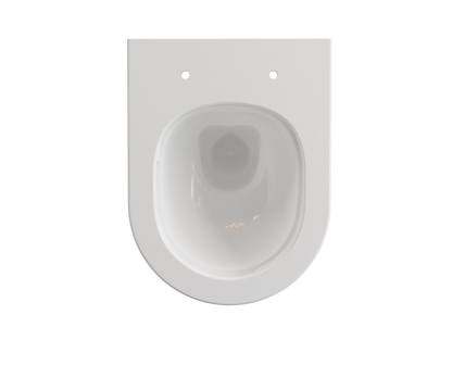 Treos Set - Wand-Tiefspül-WC inkl. WC-Sitz - 48cm - Serie 810 - spülrandlos