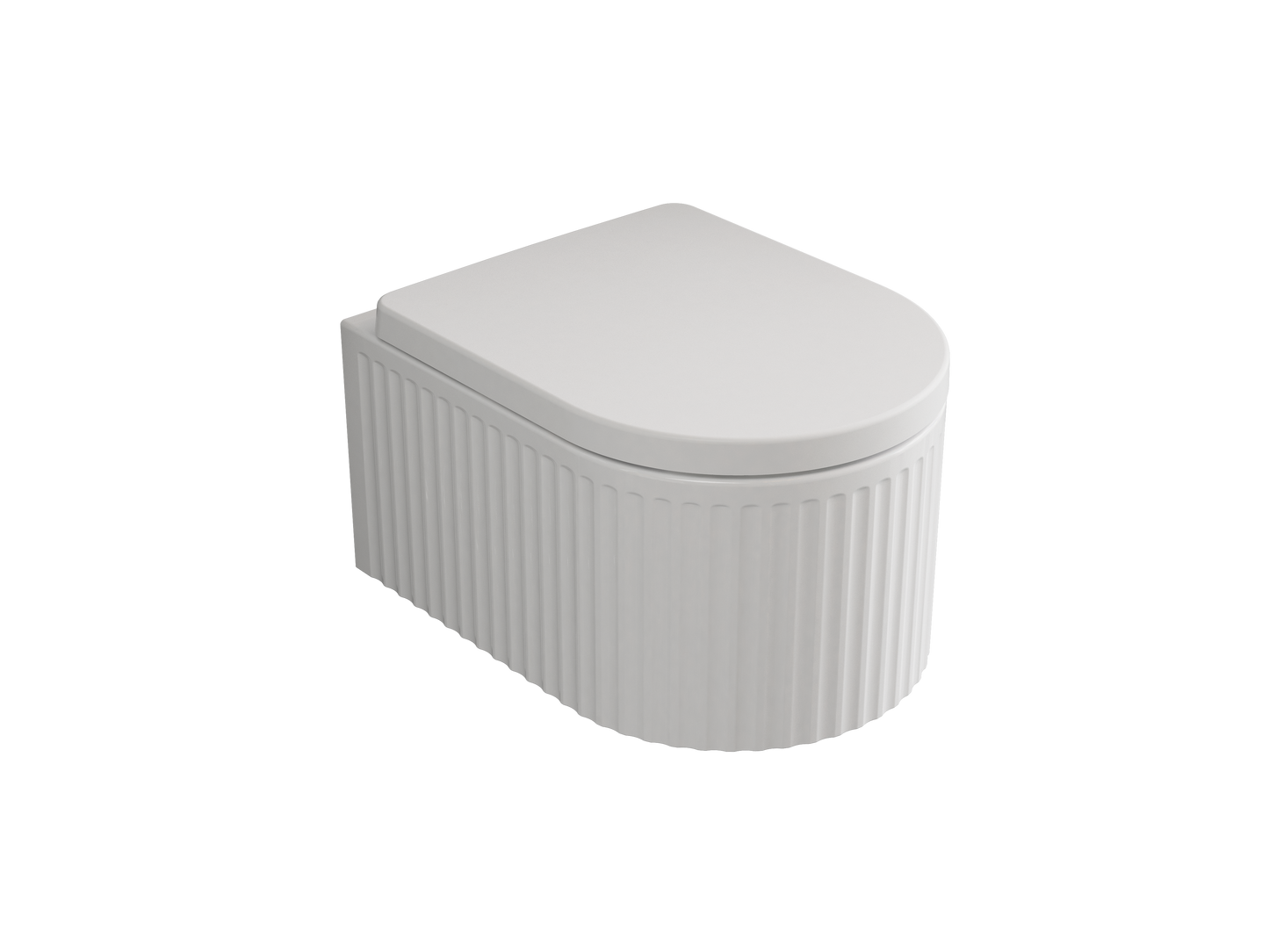 Treos Set - Wand-Tiefspül-WC inkl. WC-Sitz - 49cm - Serie 810 - spülrandlos