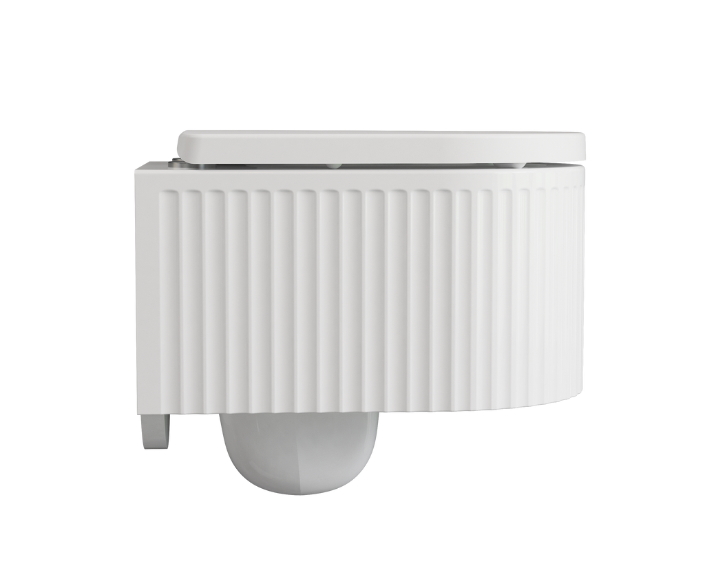 Treos Set - Wand-Tiefspül-WC inkl. WC-Sitz - 49cm - Serie 810 - spülrandlos