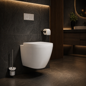 Verkürztes Wand-WC nur 45 cm – spülrandlos weiß – Treos