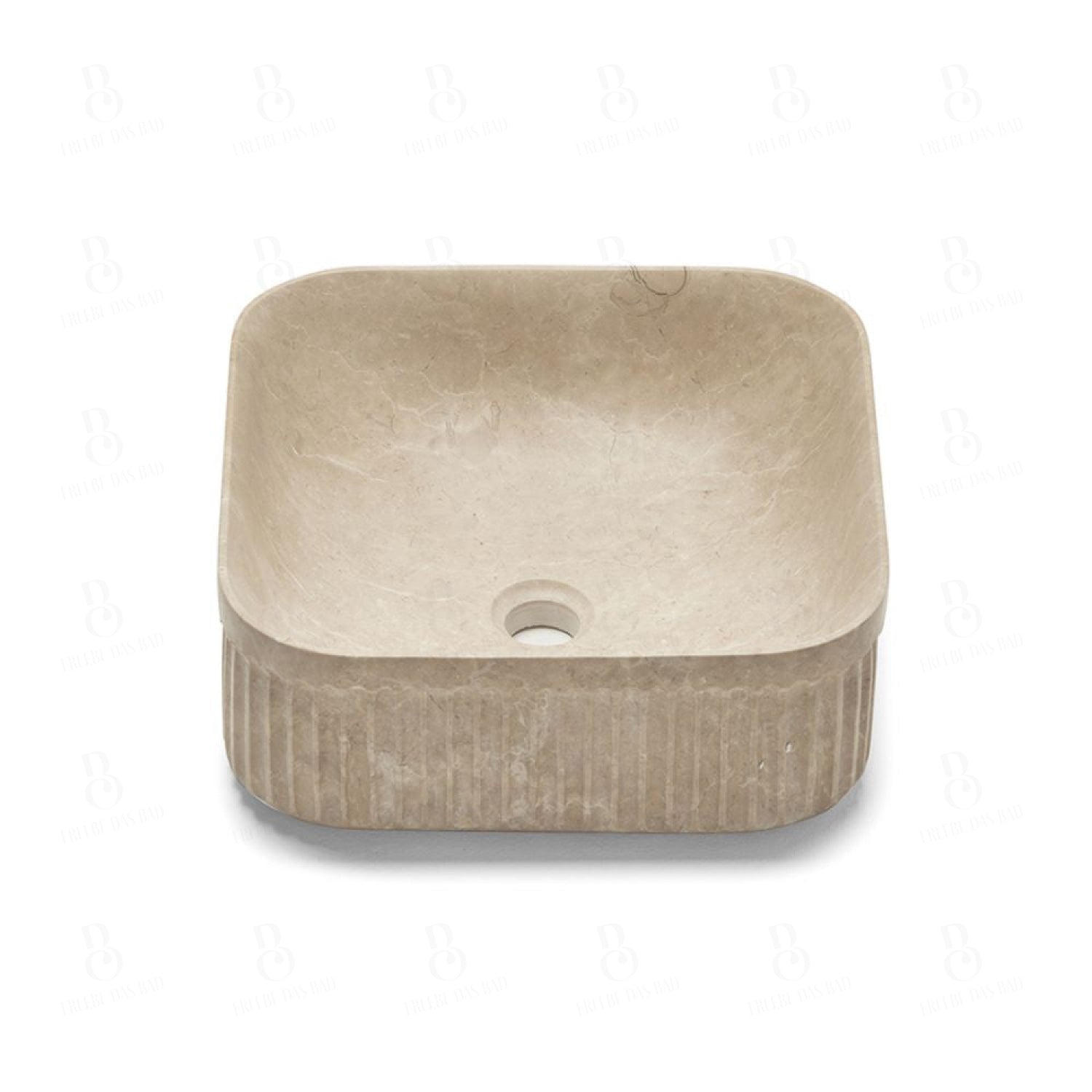 Bathco Striae 39 - Aufsatzwaschbecken 390 X 150 Mm Beige Aufsatzwaschtisch