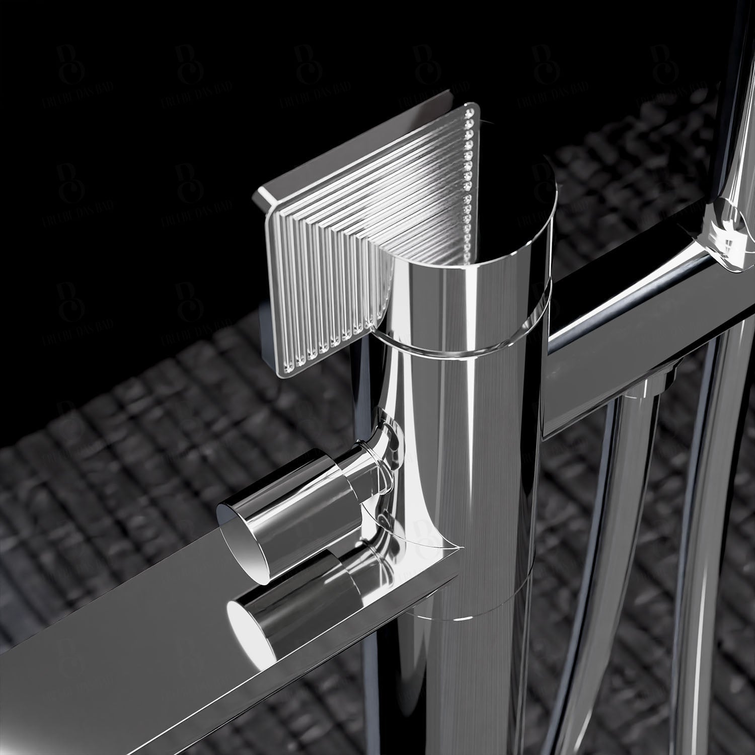 Daniël Rub. Vrijstaande badkraan - Stellar Chrome-serie Wastafelkraan