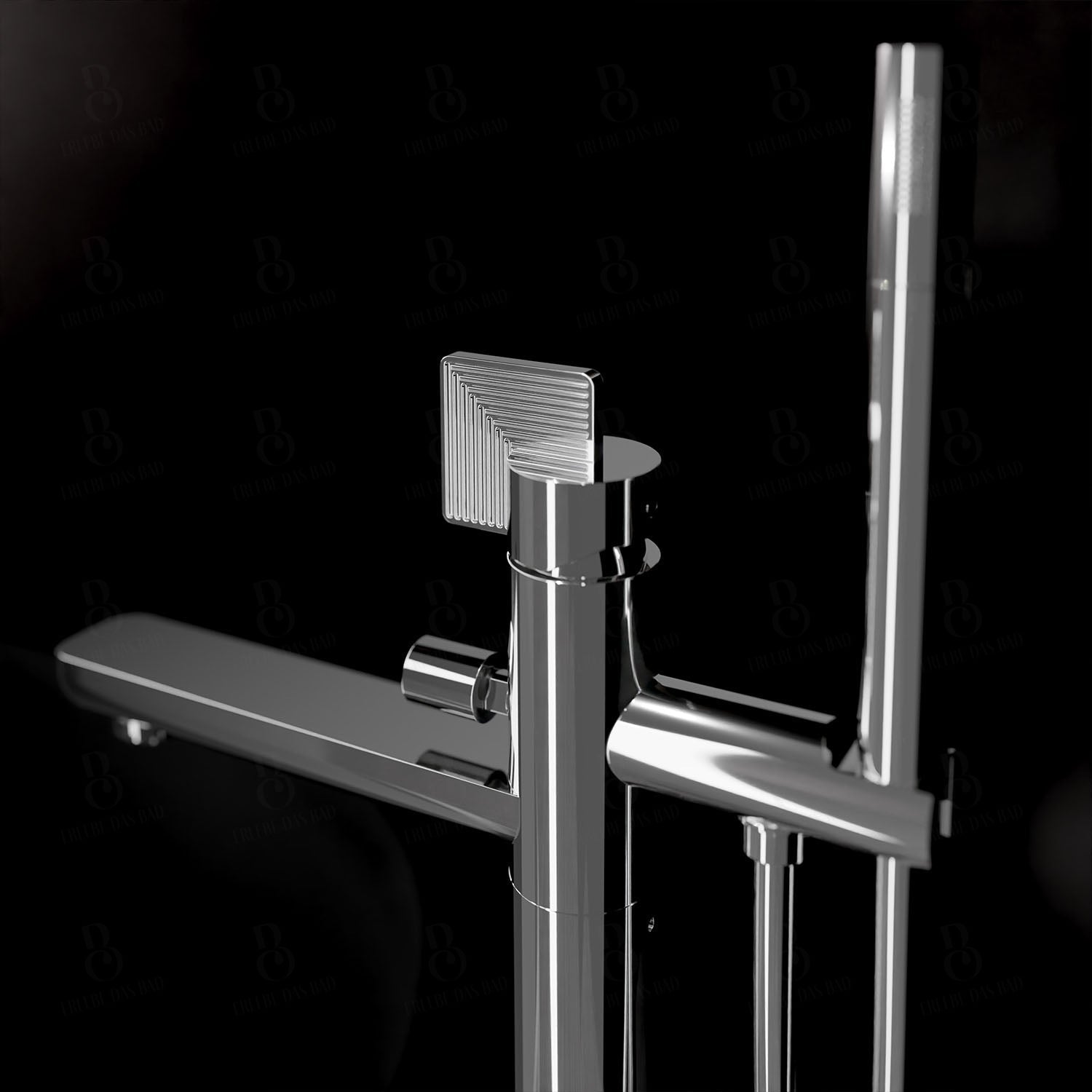 Daniël Rub. Vrijstaande badkraan - Stellar Chrome-serie Wastafelkraan