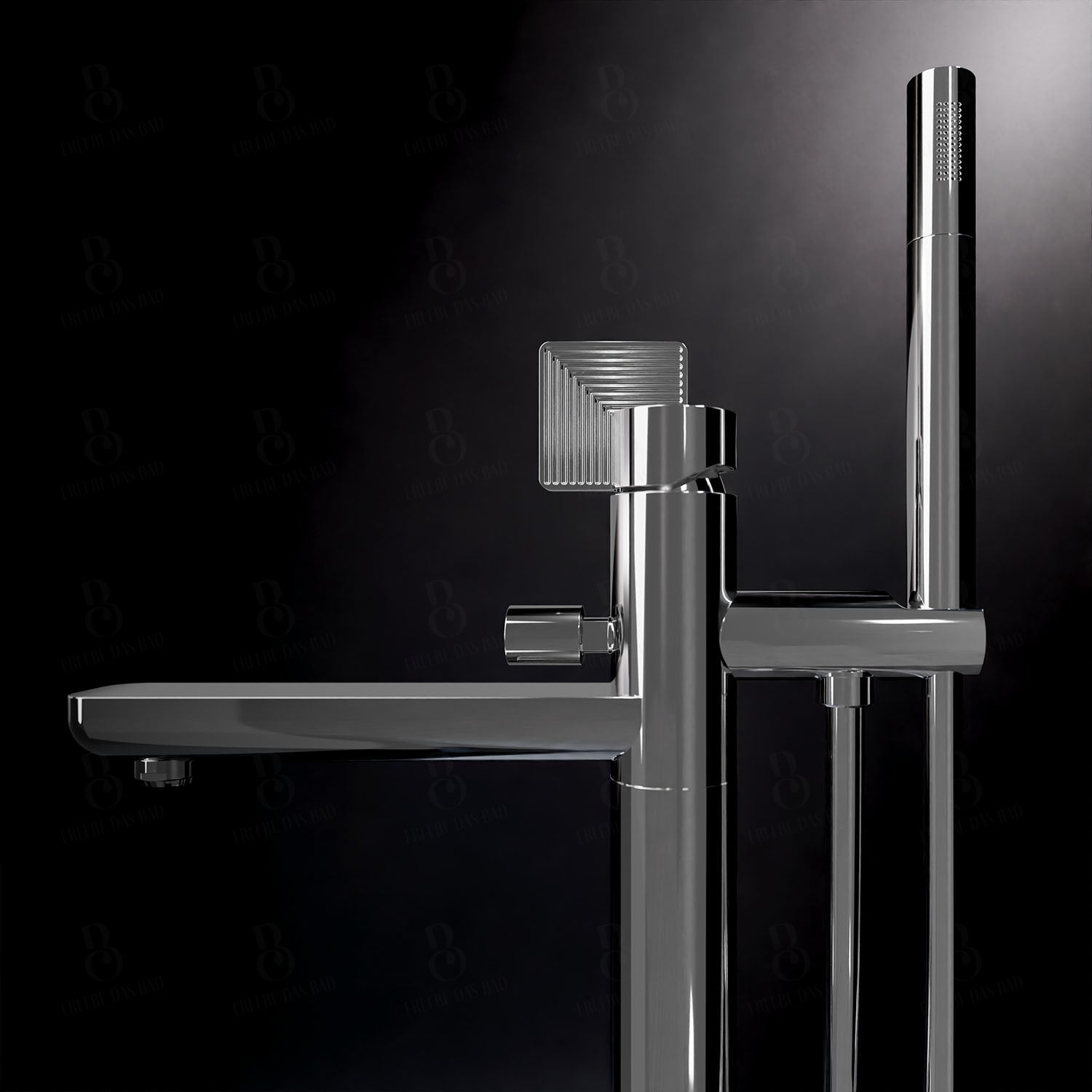 Daniël Rub. Vrijstaande badkraan - Stellar Chrome-serie Wastafelkraan