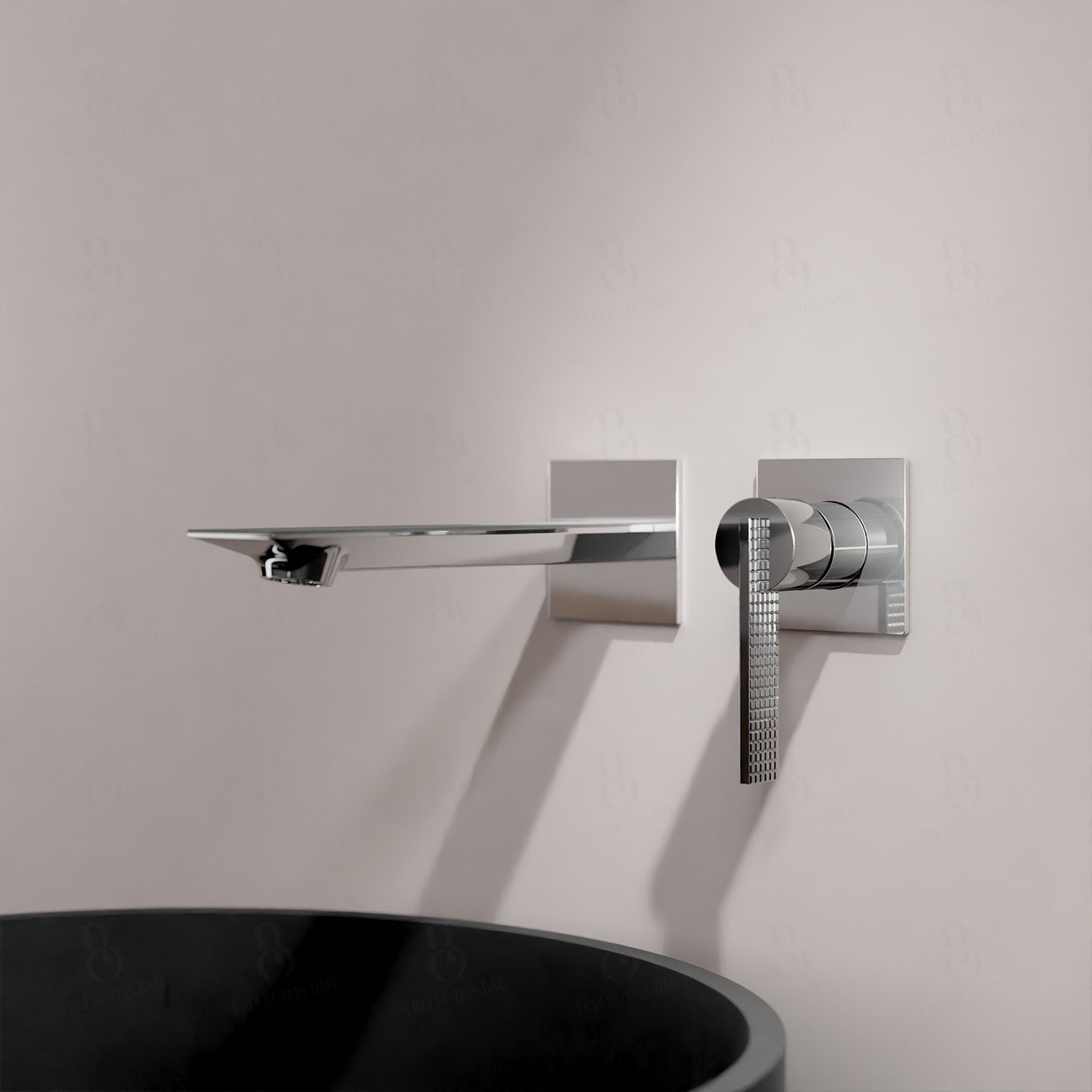 Daniel Rub. Wand-Waschtischarmatur - Serie Club Chrom Waschtischarmatur