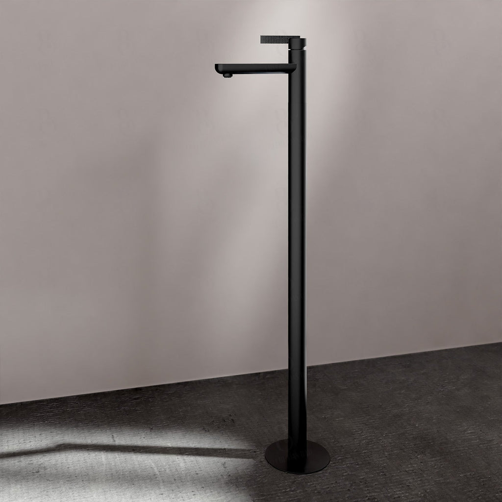 Daniel Rub. Waschtischarmatur - Bodenmontage Serie Club Mit Ablaufgarnitur Matt Black