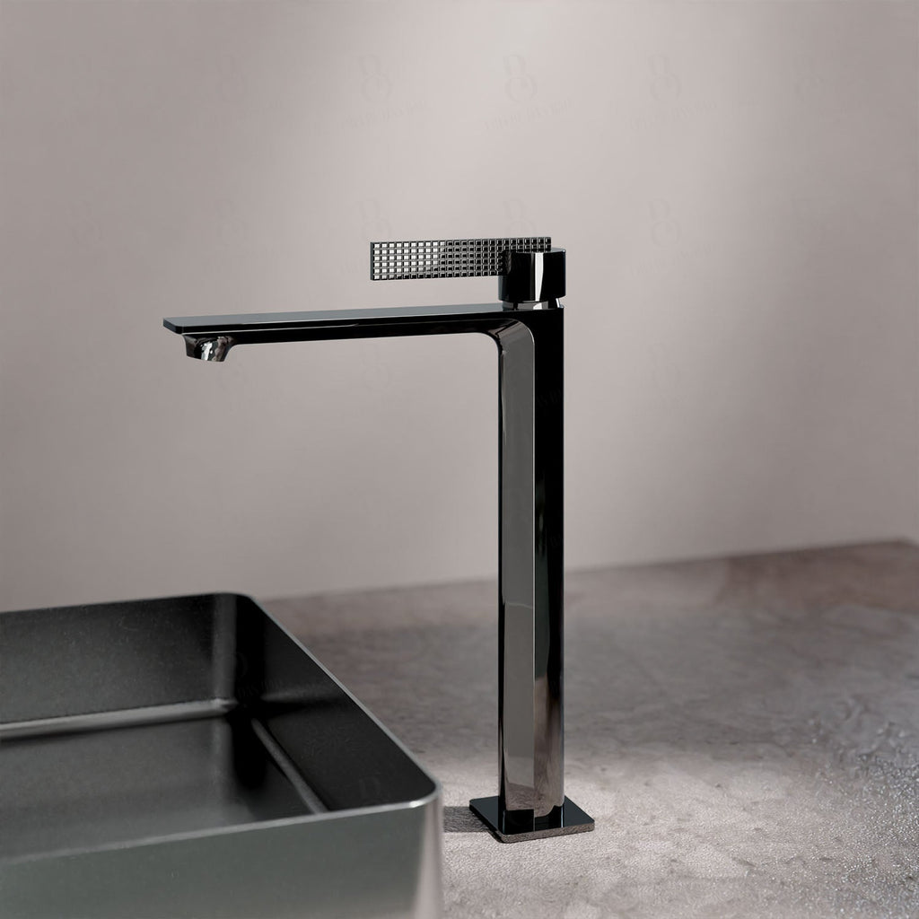 Daniel Rub. Single Lever Basin Mixer - Series Club High Tap Without Drain Fitting Shiny Black Chrome