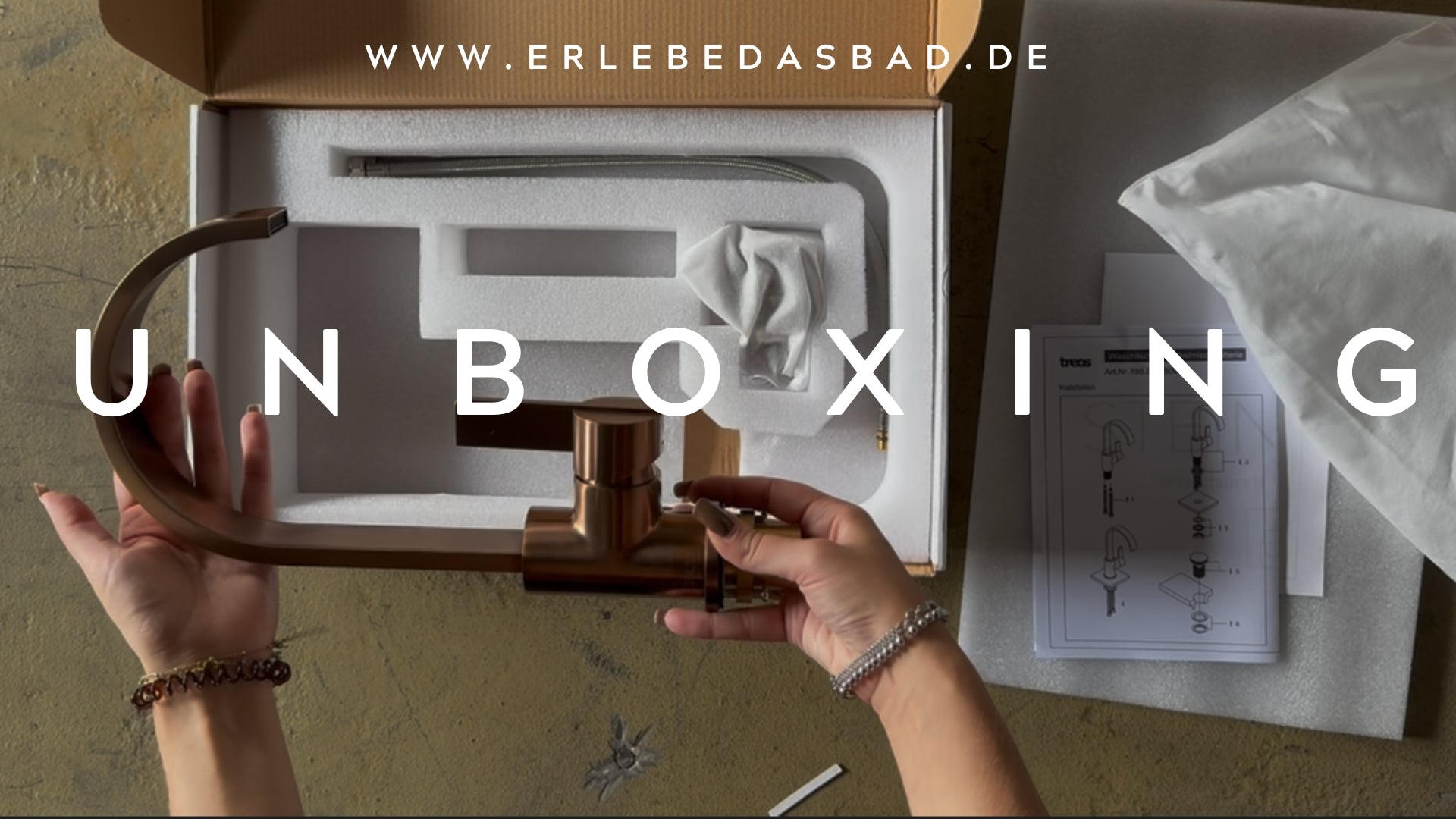 Treos Single Lever Basin Mixer - Series 195 - with a pressure closure