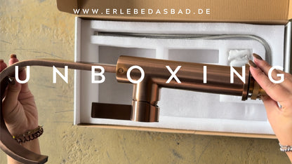 Treos Single Lever Basin Mixer - Series 195 - with an elevated dashboard body