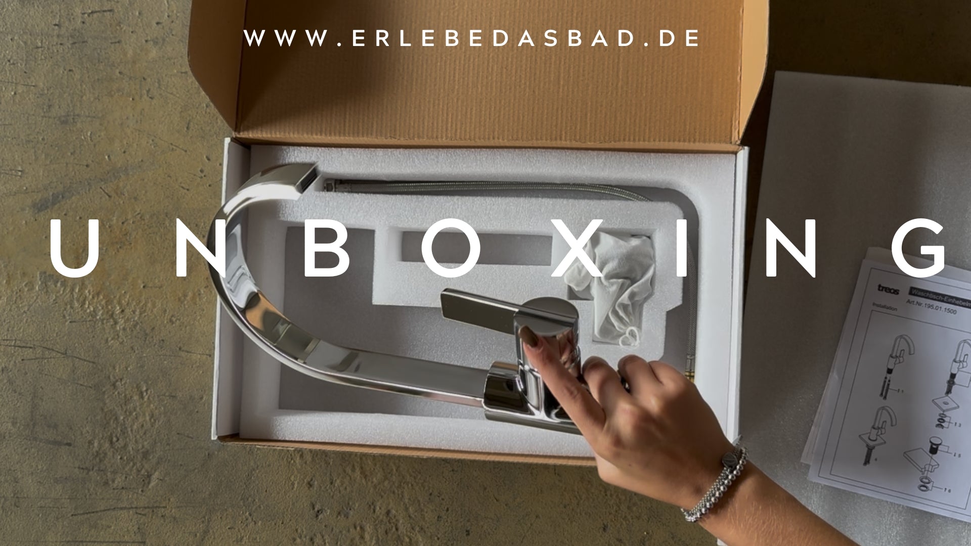 Treos Single Lever Basin Mixer - Series 195 - with a pressure closure