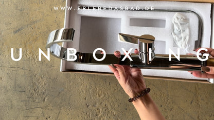 Treos Single Lever Basin Mixer - Series 195 - with an elevated dashboard body