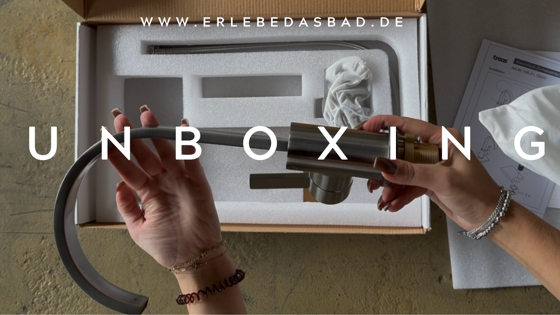 Treos Mitigeur de lavabo - Série 195 - Avec un corps de tableau de bord élevé