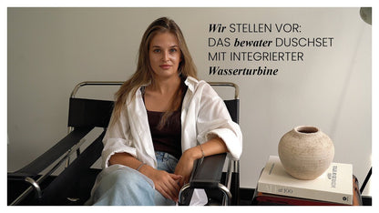 Bewater Duschset, Komplettset mit Wandarmatur, Handbrause, Regenbrause und Schwallbrause