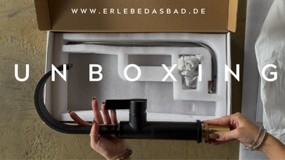 Treos Single Lever Basin Mixer - Series 195 - with an elevated dashboard body