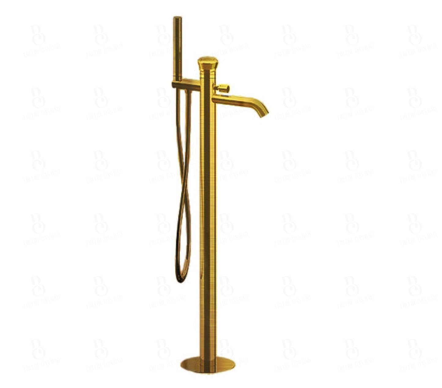 Remer Rub. Freistehende Wannenarmatur - Serie Element Brushed Gold Waschtischarmatur