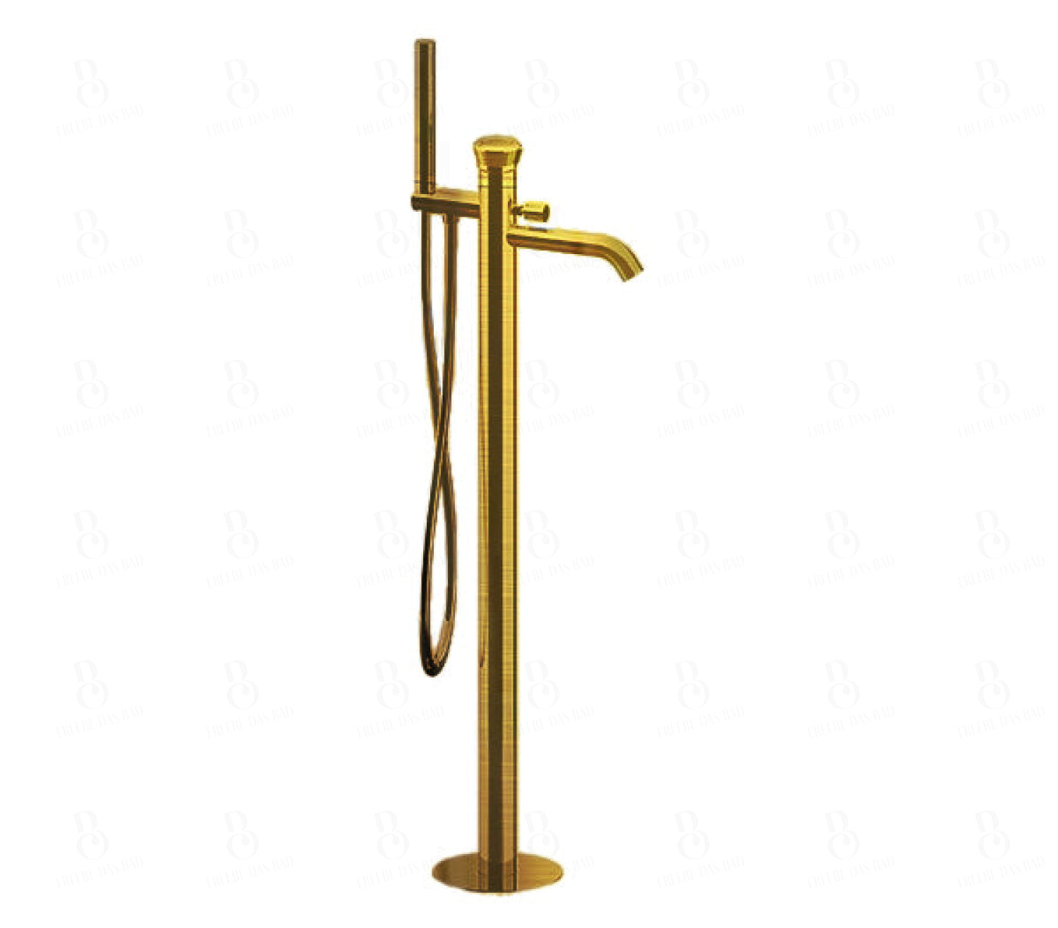 Remer Rub. Freistehende Wannenarmatur - Serie Element Brushed Gold Waschtischarmatur